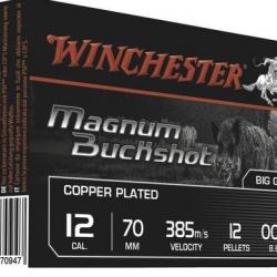 CARTOUCHE CHEVROTINE WINCHESTER CAL12/70 - 00 - MAGNUM BUCKSHOT