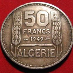 Algerie piece de 50 francs 1949 (république française)