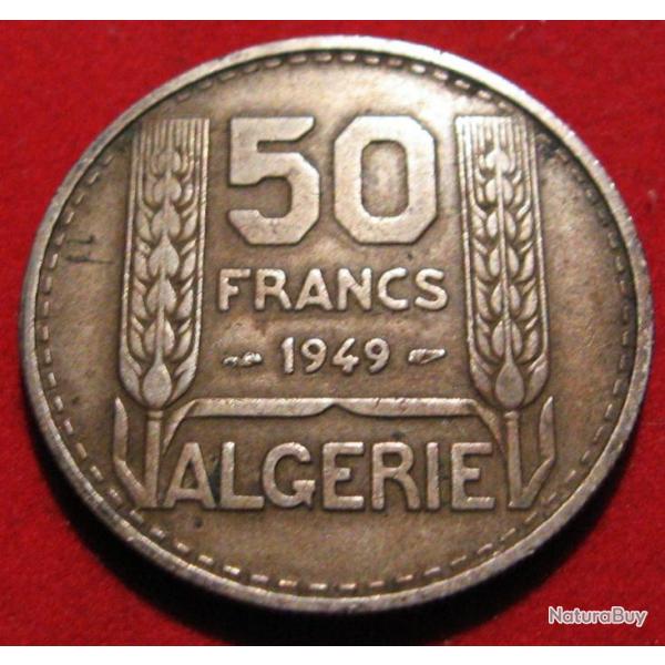 Algerie piece de 50 francs 1949 (rpublique franaise)