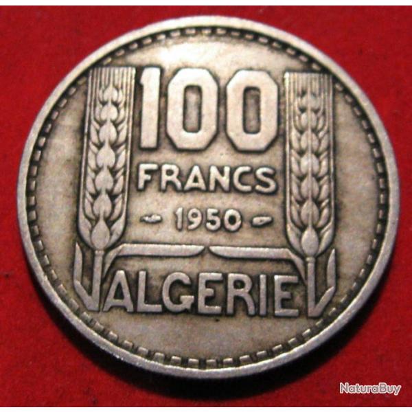 Algerie piece de 100 francs 1950 (rpublique franaise)