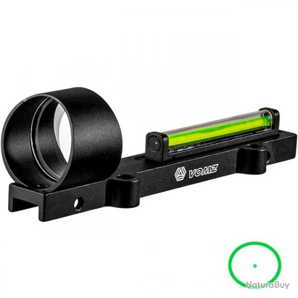 Red Dot en fibre optique vert pour fusil de chasse  bande ventile