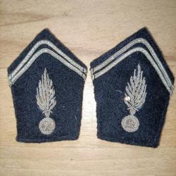 Paire d'insignes de col gendarmerie