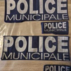 Patch dos et poitrine police municipale