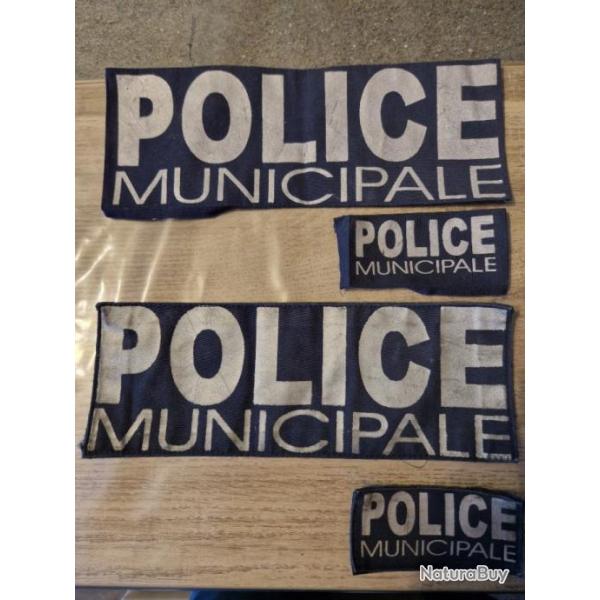 Patch dos et poitrine police municipale