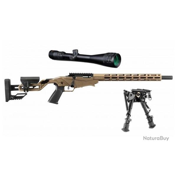 Pack carabine 22 LR Ruger Precision Rimfire Tan