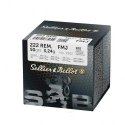 Sellier & Bellot 222 Remington 50grs SP x100