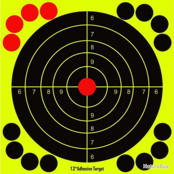 10 CIBLES REACTIVE 30.5 CM X 30.5 CM