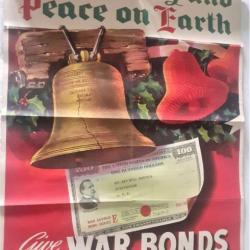 US143250b  Affiche Buy war bonds (For liberty and peace on earth)