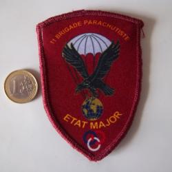 écusson militaire 11 brigade parachutiste état major insigne tissu