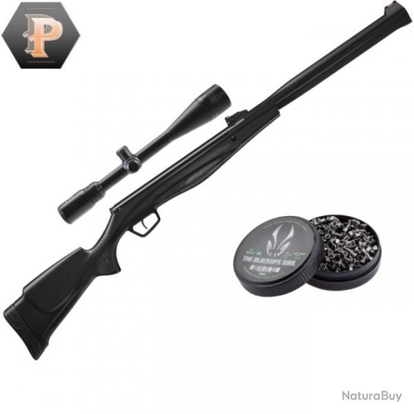 Pack sniper ! Carabine a plomb Stoeger RX20 S3 Suppressor Cal.4.5MM 19.9 J + Lunette 6-24x42 + plomb