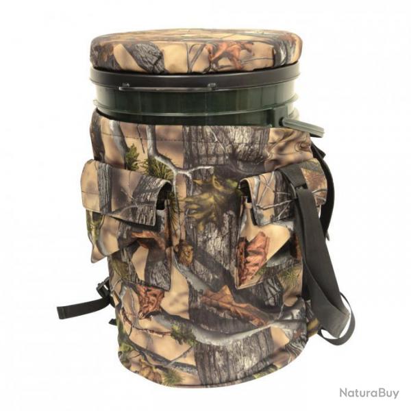 Promotion ! Tabouret-seau pivotant camo 25 litres