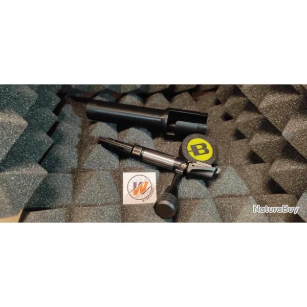 BERGARA B14  -  NOIR-  START KIT- Protge culasse+couvercle NOIR avec LOGO Jaune + Guide baguette