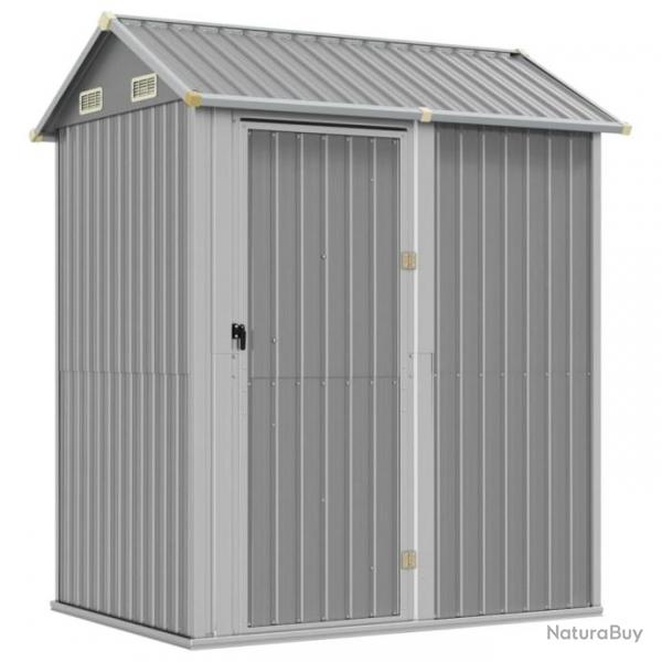 Abri de jardin cabane cabanon maison de stockage remise extrieur hangar outils robuste clair 192 x