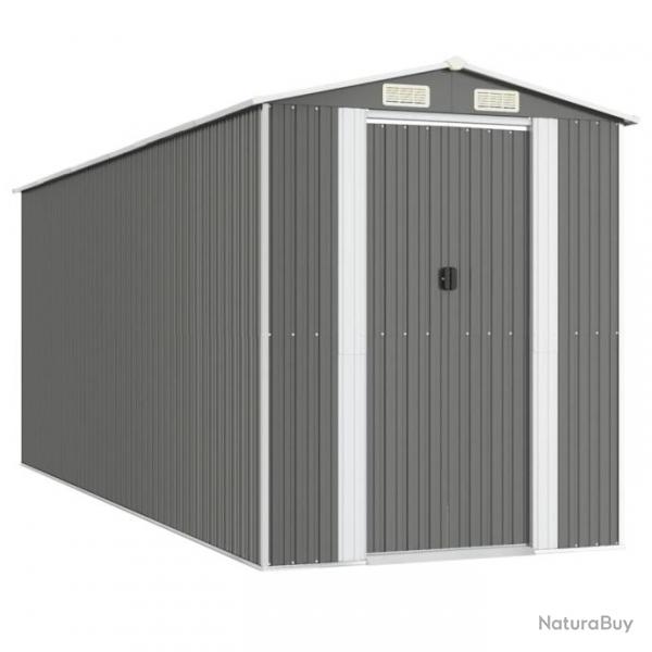 Abri de jardin cabane cabanon maison de stockage remise extrieur hangar outils robuste clair 192 x