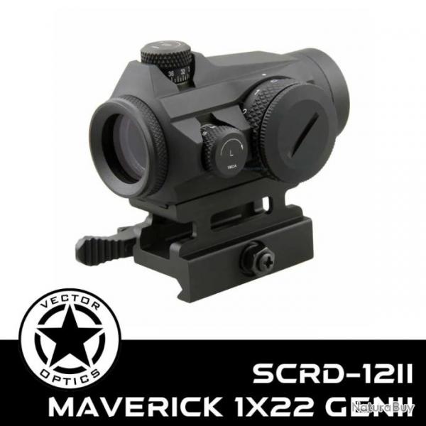 Vector Optics Maverick 1x22 Gen II  SCRD-12II Paiement en 3 ou 4 fois - LIVRAISON GRATUITE !!