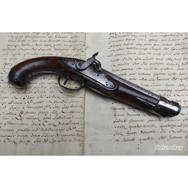 Pistolet Mdle 1770 d officier de  gendarmerie type An IX