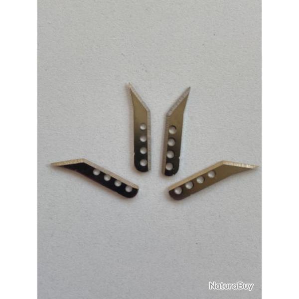 Lot de 4 lames supplmentaires pour True Blue Broadheads - Lames chasse