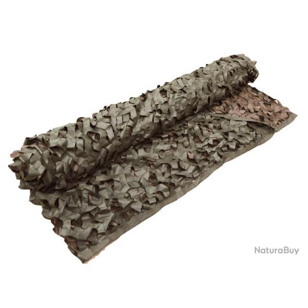 Rouleau filet de camouflage Stepland rversible Kaki / Marron - 1,50 x 50 m