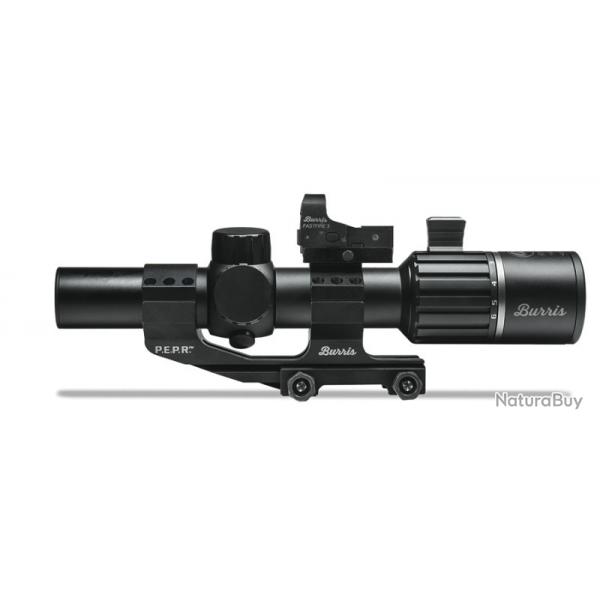 LUNETTE BURRIS RT6 1-6X24 BALLISTIC AR AVEC FASTFIRE III AVEC MONTAGE 30MM PEPR