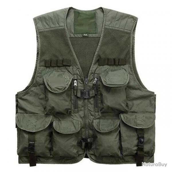 Gilet de pche Reel Keeper multi-poches - XXL