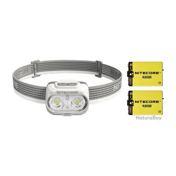 Lampe Frontale Nitecore UT27 - 2 batteries - Gris