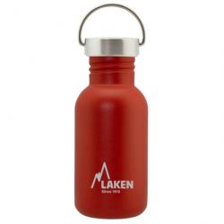 Gourde Laken Basic Steel 0,5L rouge avec bouchon inox Vintage