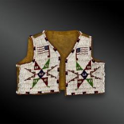 GILET D'ENFANT - Indiens des Plaines, Amérique du Nord - Vers 1900