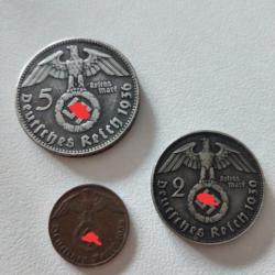 Pièces de monnaie original allemand