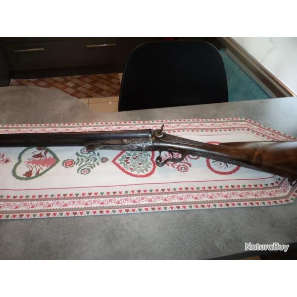 Fusil de collection marqu E BERNARD Cal 16