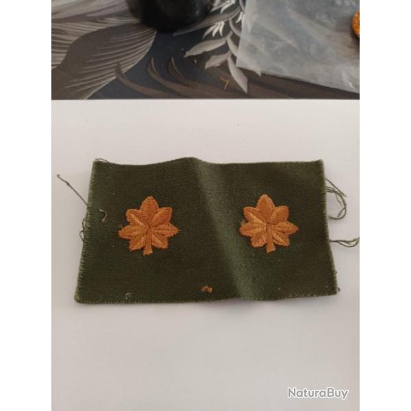 Lot de Grades officier arme us MAJOR ORIGINAL