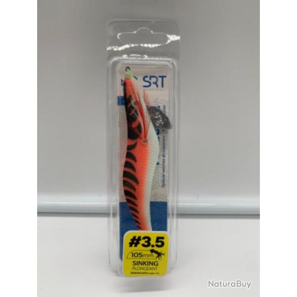 Turlutte lest SERT 10,5 cm sinking plongeant orange tigr