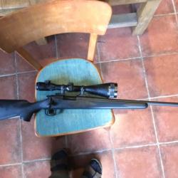 Carabine remington 243 win & lunette 4x-12x56 made on japan