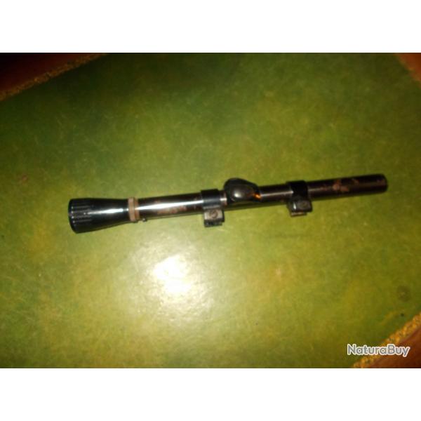 ancienne lunette de tir pour fusil de chasse vise marque weaver marksman usa 4 x vintage optique