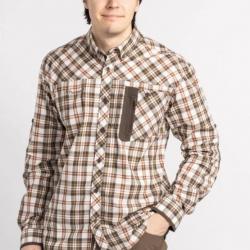 CHEMISE PINEWOOD WOLF OFFWHITE/BROWN 5329