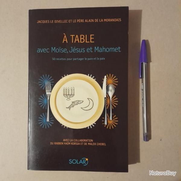  table avec Mose, Jsus et Mahomet