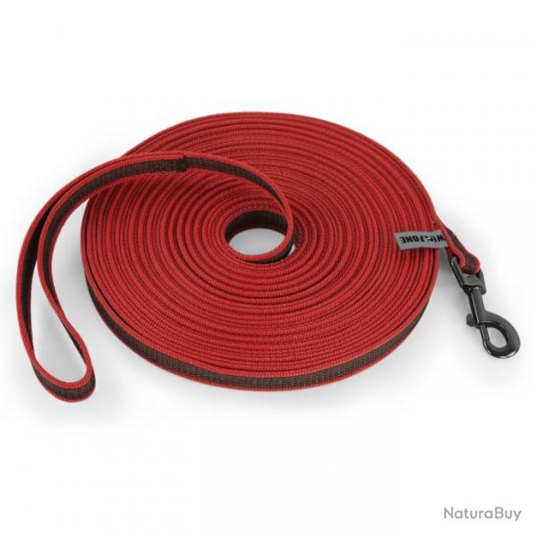 Laisse pour chien en nylon 3 mtres - Rouge