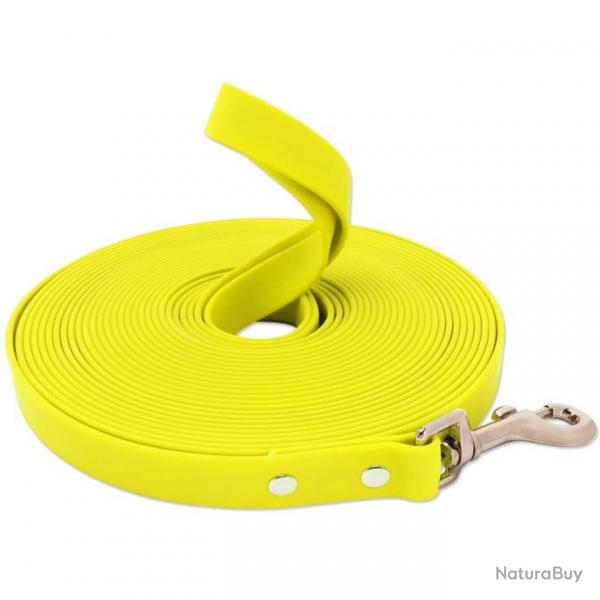 Laisse pour chien impermable 1,5cm x 3 mtres - Jaune