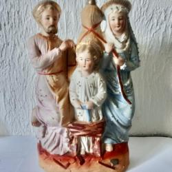 figurines religieuses en biscuit