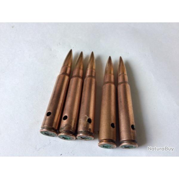 VENDU PAR LE-CUIRASSIER N1 LOT DE 5 BALLES ALLEMANDES LGRES MAUSER EXERCICES AIR/AIR ET SOL AIR