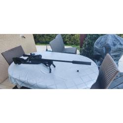 Tikka T3 Varmint 300WM + silencieux + Leupold Mark 4 - variable 4-14 x 50 reticule mil dot + bipieds