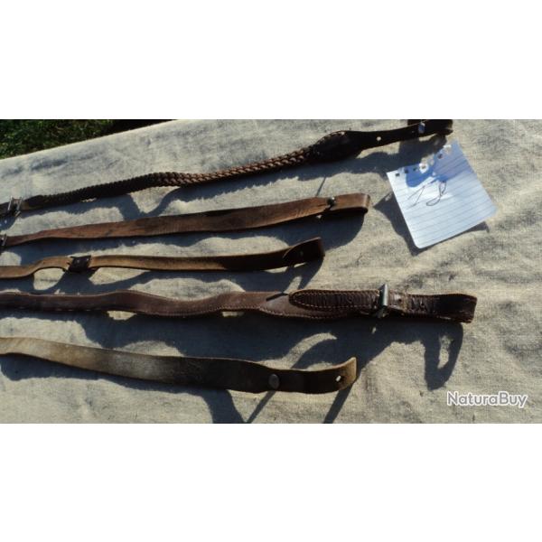 LOT de bretelles fusil / carabine ( 5 bretelles )