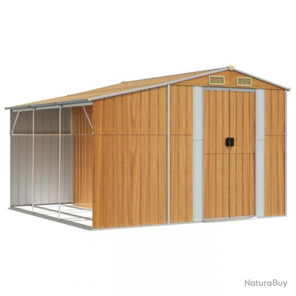 Abri de jardin cabane cabanon maison de stockage remise extrieur hangar outils robuste clair 277 x