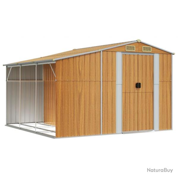 Abri de jardin cabane cabanon maison de stockage remise extrieur hangar outils robuste clair 277 x