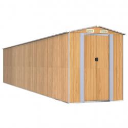 Abri de jardin cabane cabanon maison de stockage remise extérieur hangar outils robuste clair 192 x