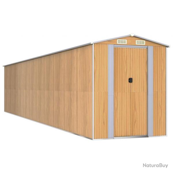 Abri de jardin cabane cabanon maison de stockage remise extrieur hangar outils robuste clair 192 x