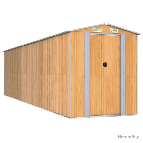 Abri de jardin cabane cabanon maison de stockage remise extrieur hangar outils robuste clair 192 x