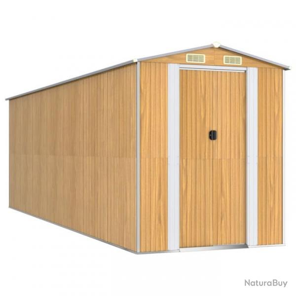 Abri de jardin cabane cabanon maison de stockage remise extrieur hangar outils robuste clair 192 x