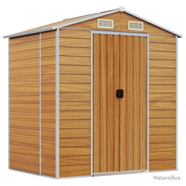 Abri de jardin cabane cabanon maison de stockage remise extrieur hangar outils robuste clair 191 x