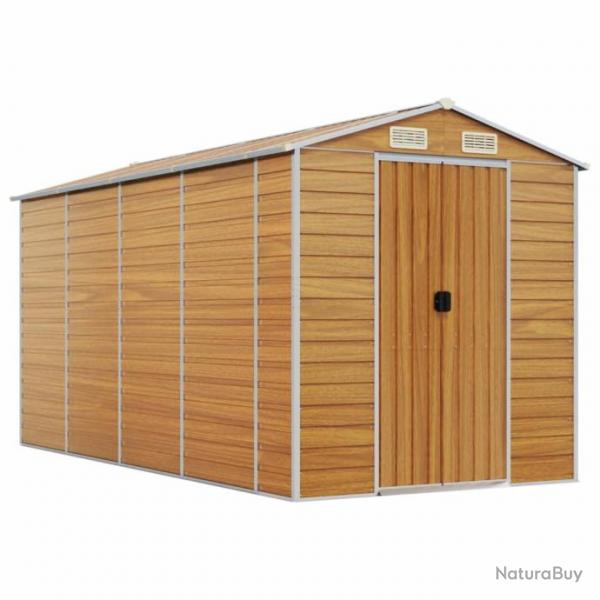 Abri de jardin cabane cabanon maison de stockage remise extrieur hangar outils robuste clair 191 x