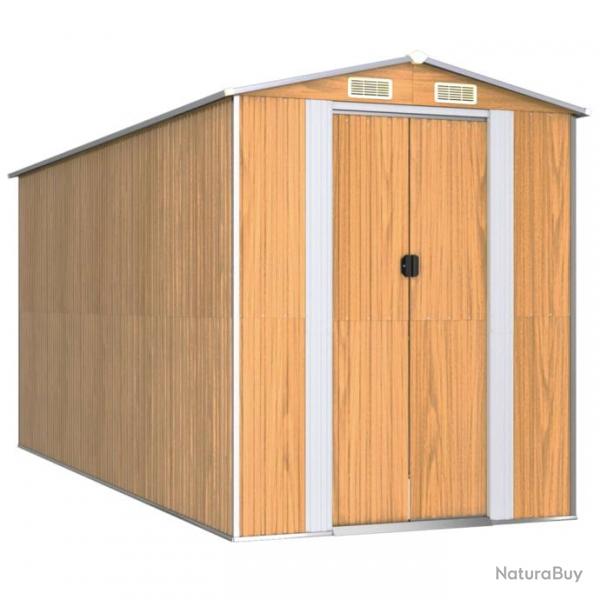 Abri de jardin cabane cabanon maison de stockage remise extrieur hangar outils robuste clair 192 x